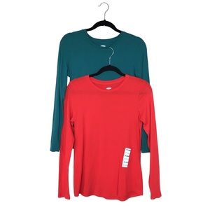 2/$14 | Old Navy | Relaxed Long-Sleeve Tees, Women's XS